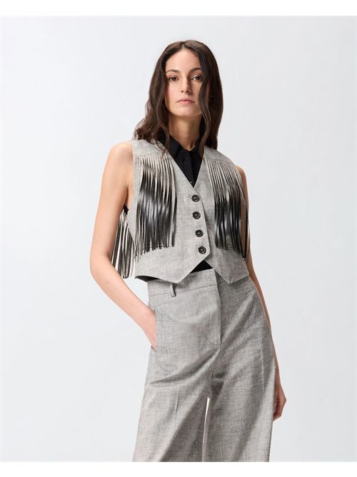 Gilet con frange PINKO | 106965A3AS/ZZ2